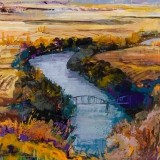 Otoño y el río Duero - 100x100 cm