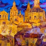 Salamanca iluminada - 100x100 cm