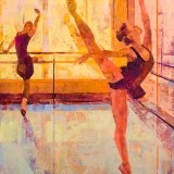 Ejercicios de ballet - 100x100 cm