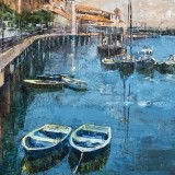 Puerto pesquero de Bermeo (Vizcaya) - 100x100 cm